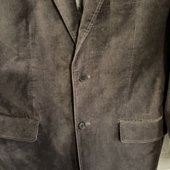 Mens BATISTINI US Size 50 Cool Brown Velvet 90's Blazer Sport Coat Jacket EUC - Picture 8 of 11